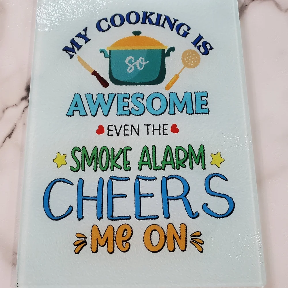 My cooking is so awesome Glass Cutting Board